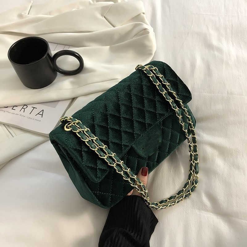 sac gauche et sac droit519 velours vert