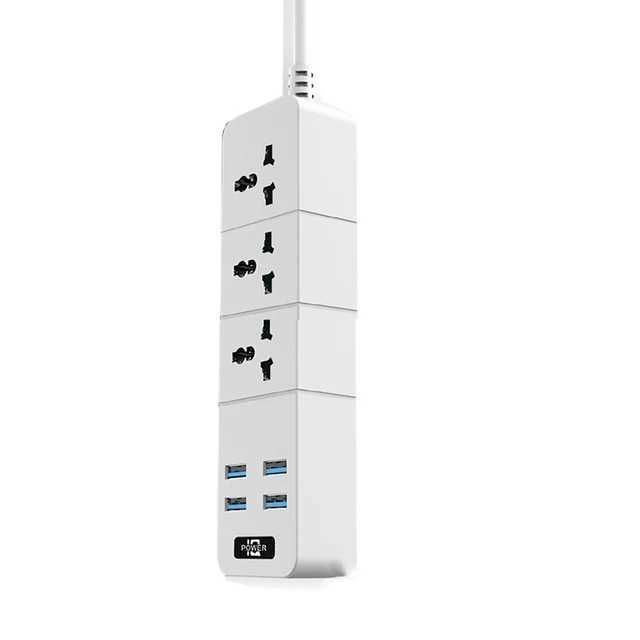 3 Outlet 4 USB-US Plug