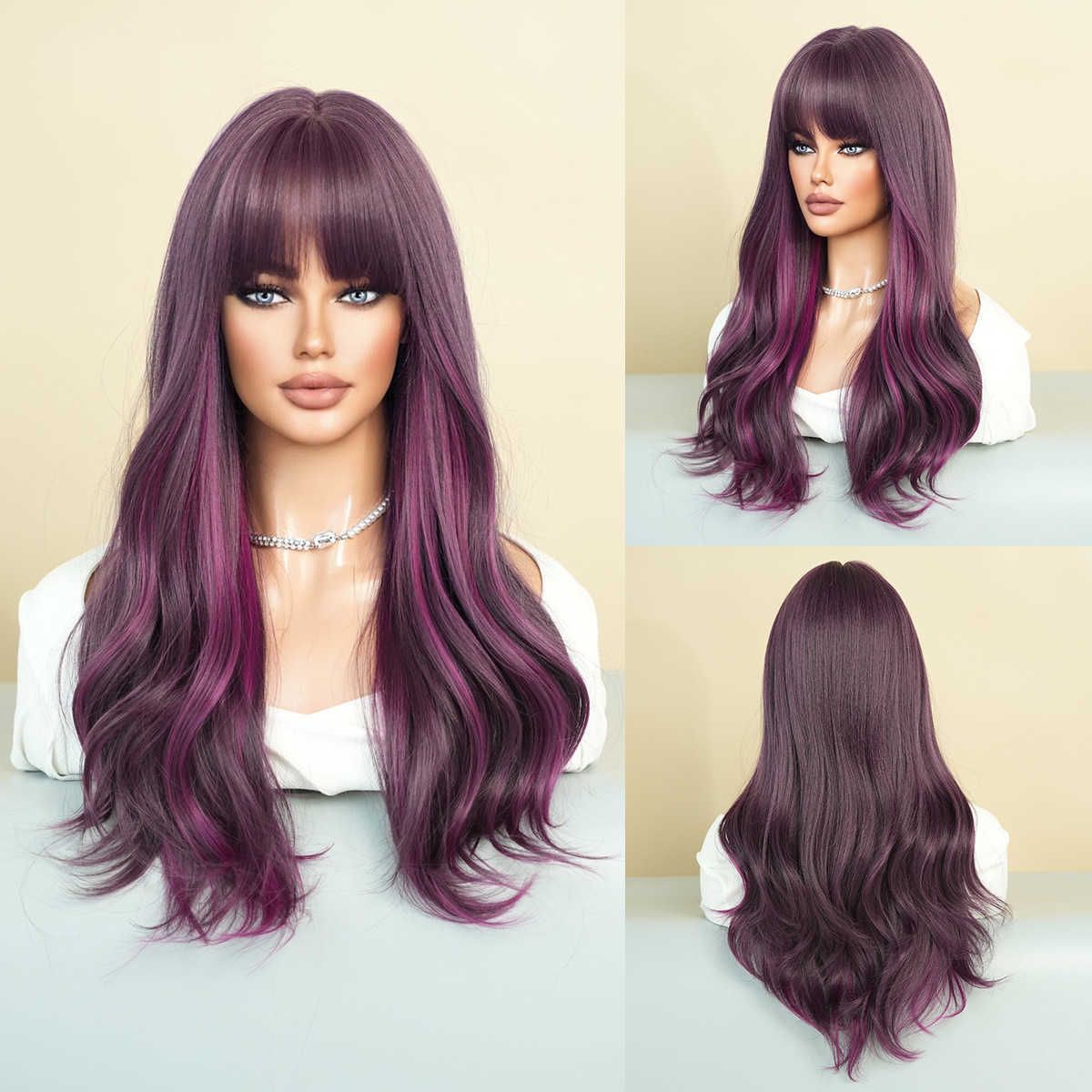 (model color) grape purple highlights_