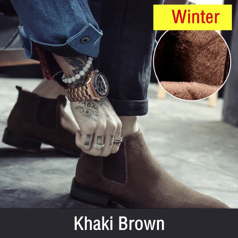 winter khaki brown