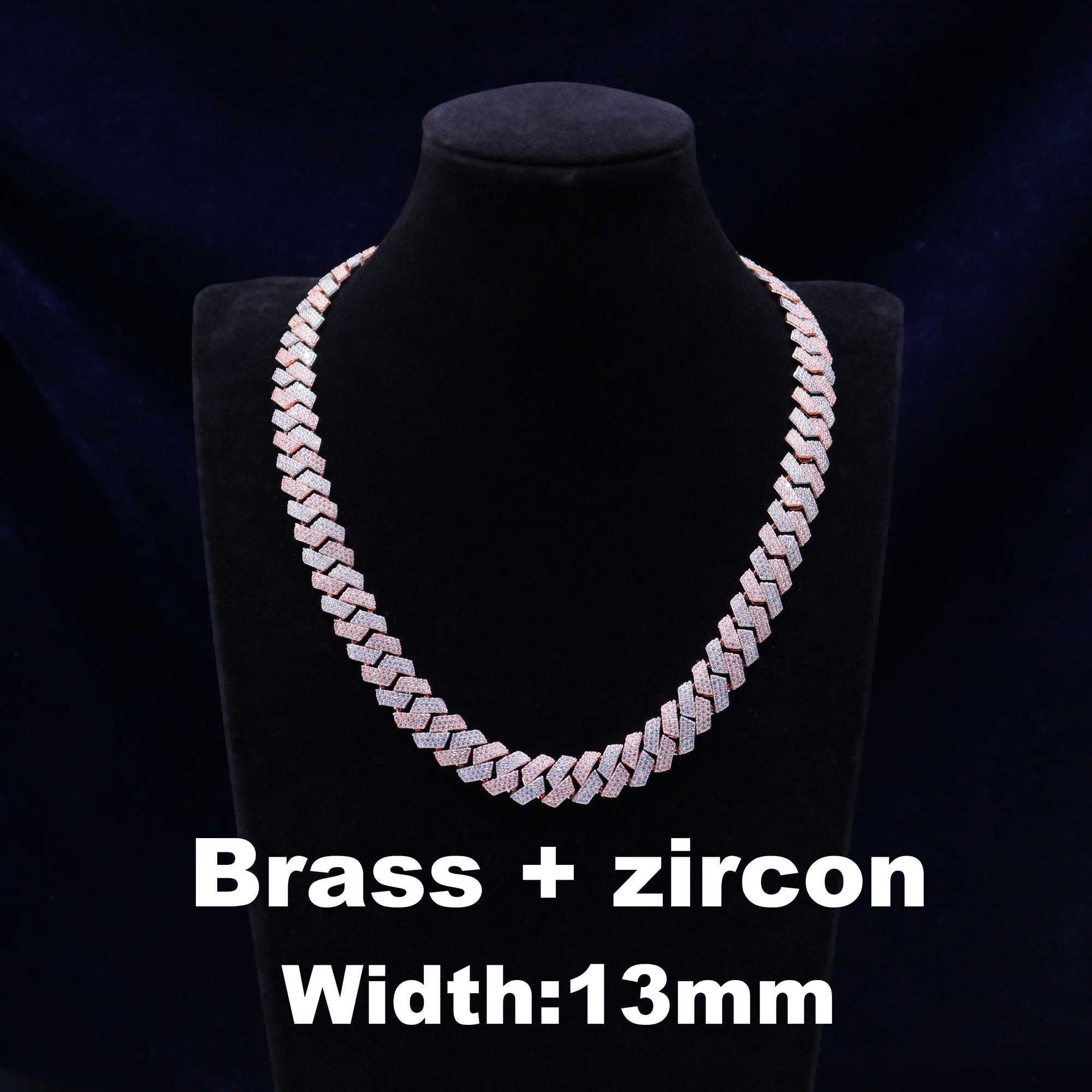 13 mm zilver (CZ) -18inches