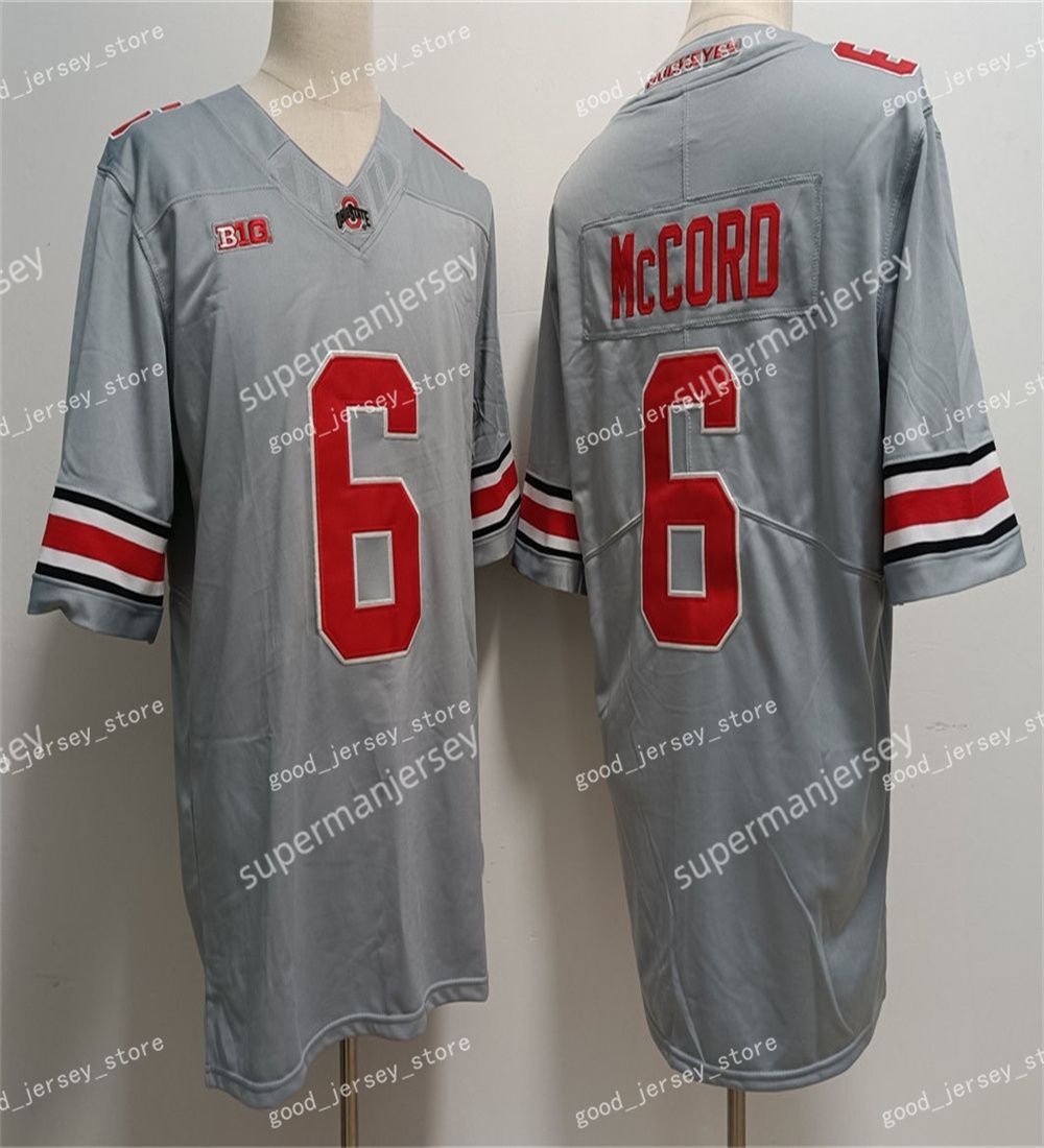 6 Kyle McCord Gray Jersey