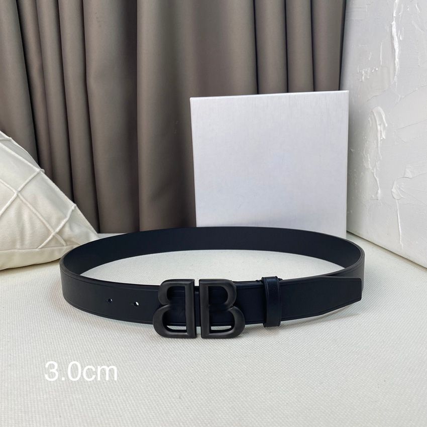 black buckle 3.0cm Belt