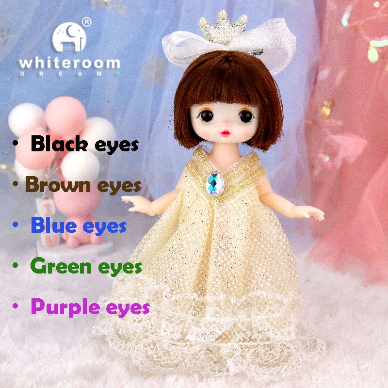 Bambola con vestiti a 06 occhi marroni