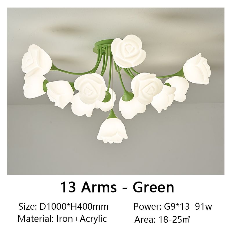 13 Arms Green China Three Color Light