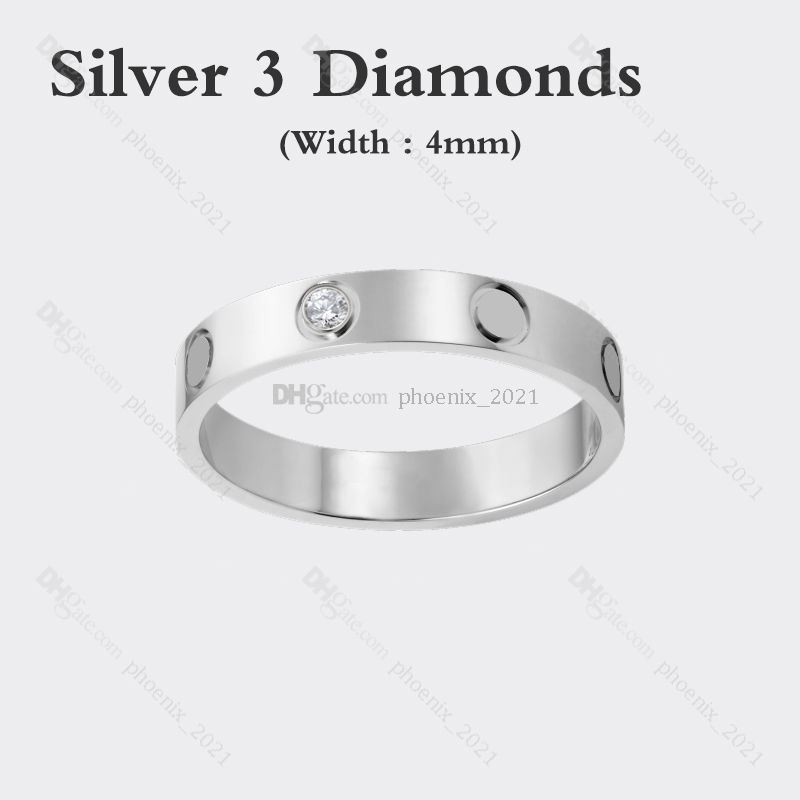 الفضة (4 مم) -3 الماس