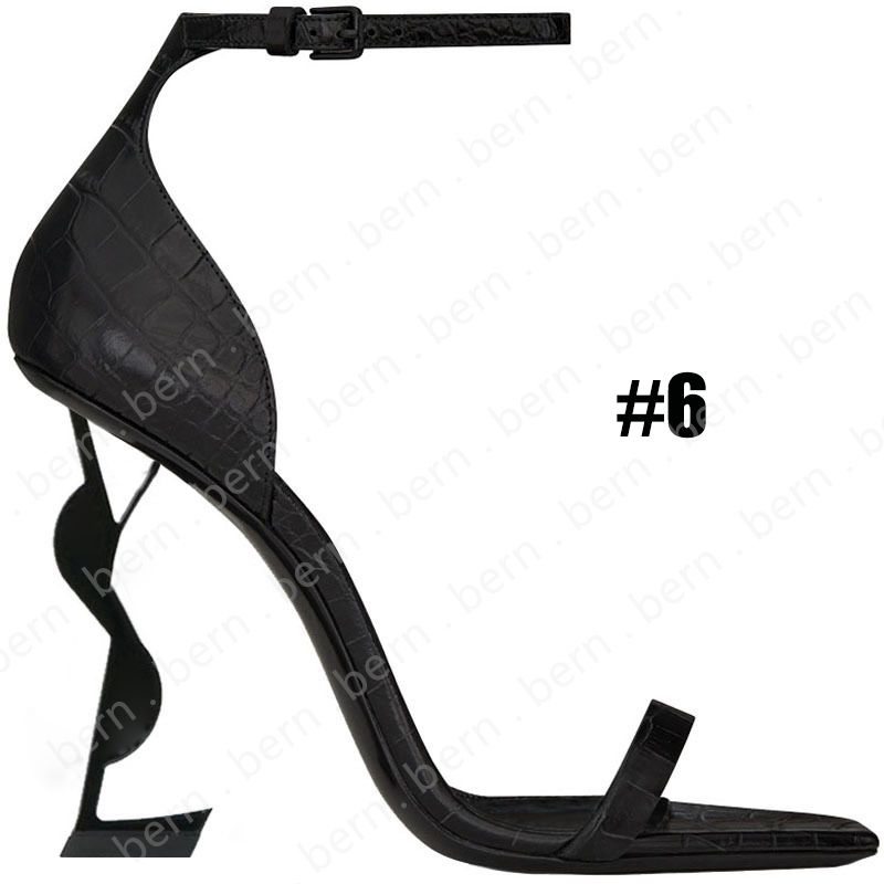 #6 Stone Grain Black-Black Heel