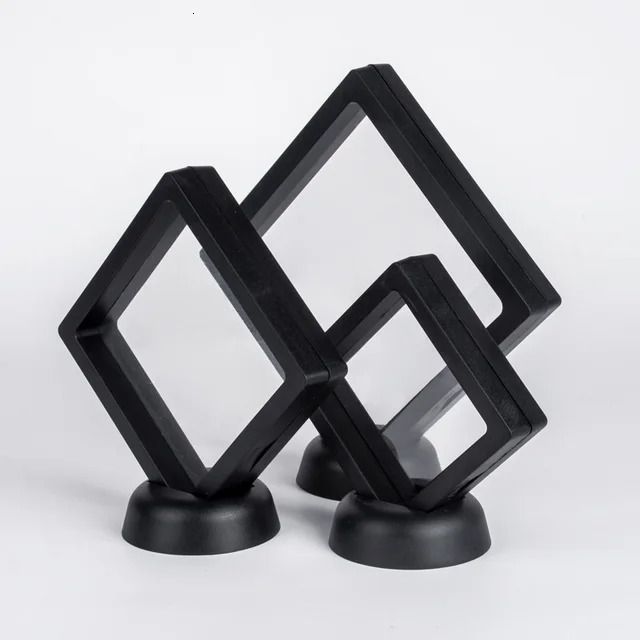 10 unidades Preto com Base-7x7cm