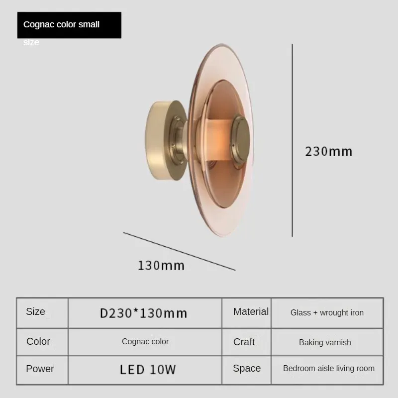 Avec source lumineuse Cognac-23cm