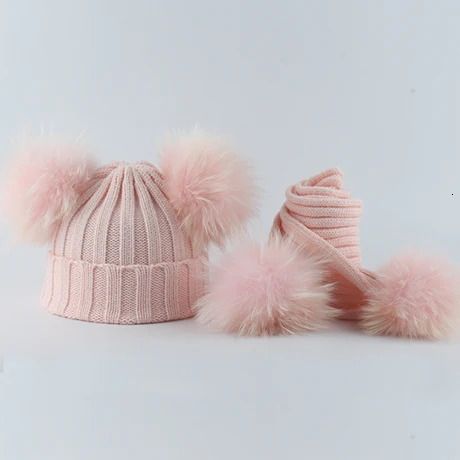 rosa hatt halsduk