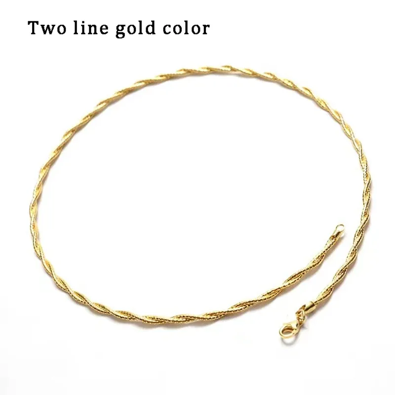 CHINA 40cm 2 line gold