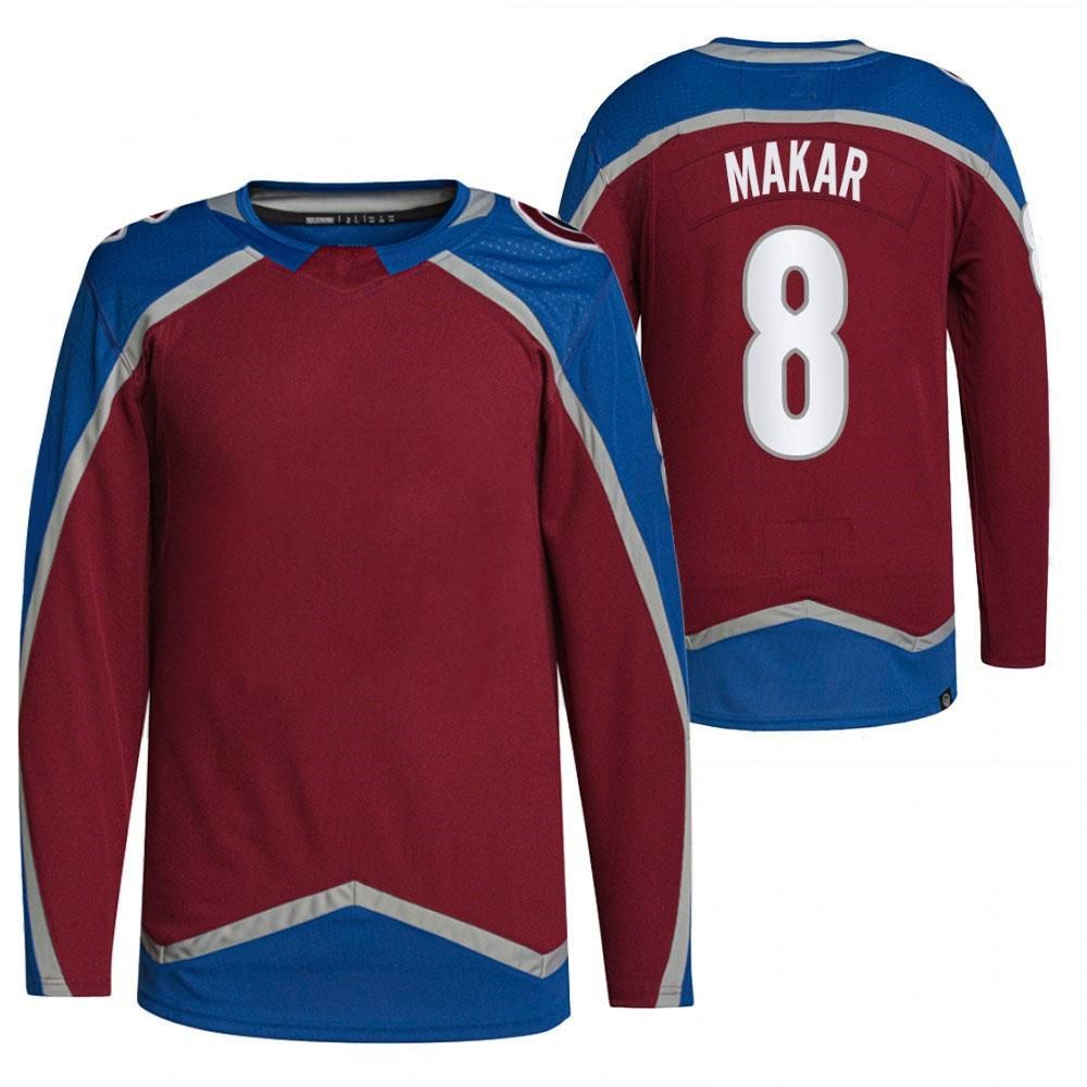 Mens Colorado Avalanche Jerseys 8 Cale Makar 29 Nathan MacKinnon 96 Mikko  Rantanen 92 Gabriel Landeskog Hockey Jersey From Linshuai, $35.24