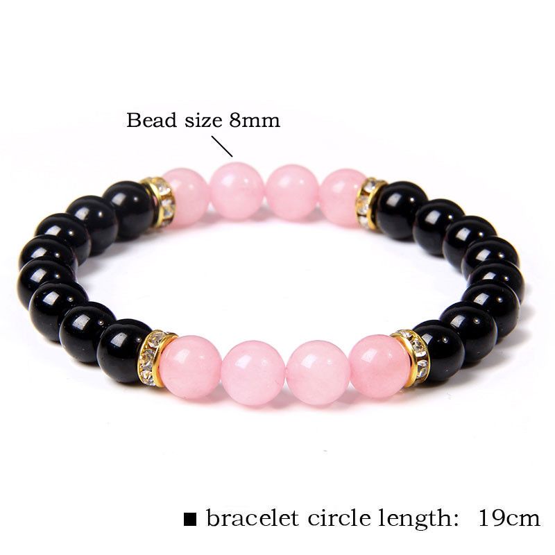 2.Onyx Pink Quartz 17cm