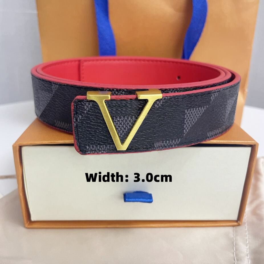 #1 Hebilla de oro+cinturón de cuadrícula negra (3.0 cm)