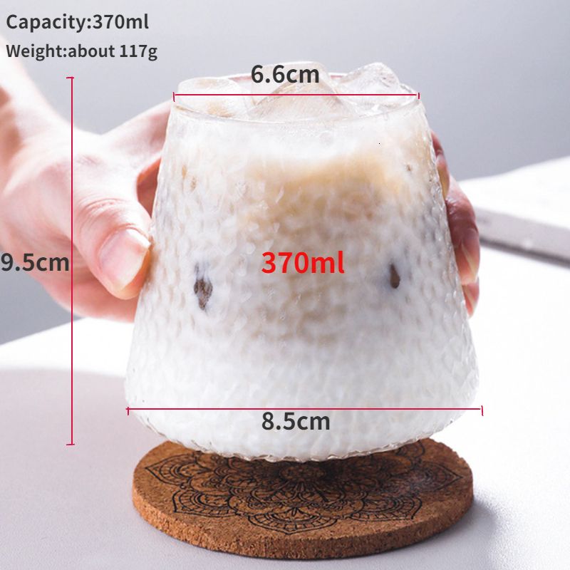 370ml glass cup