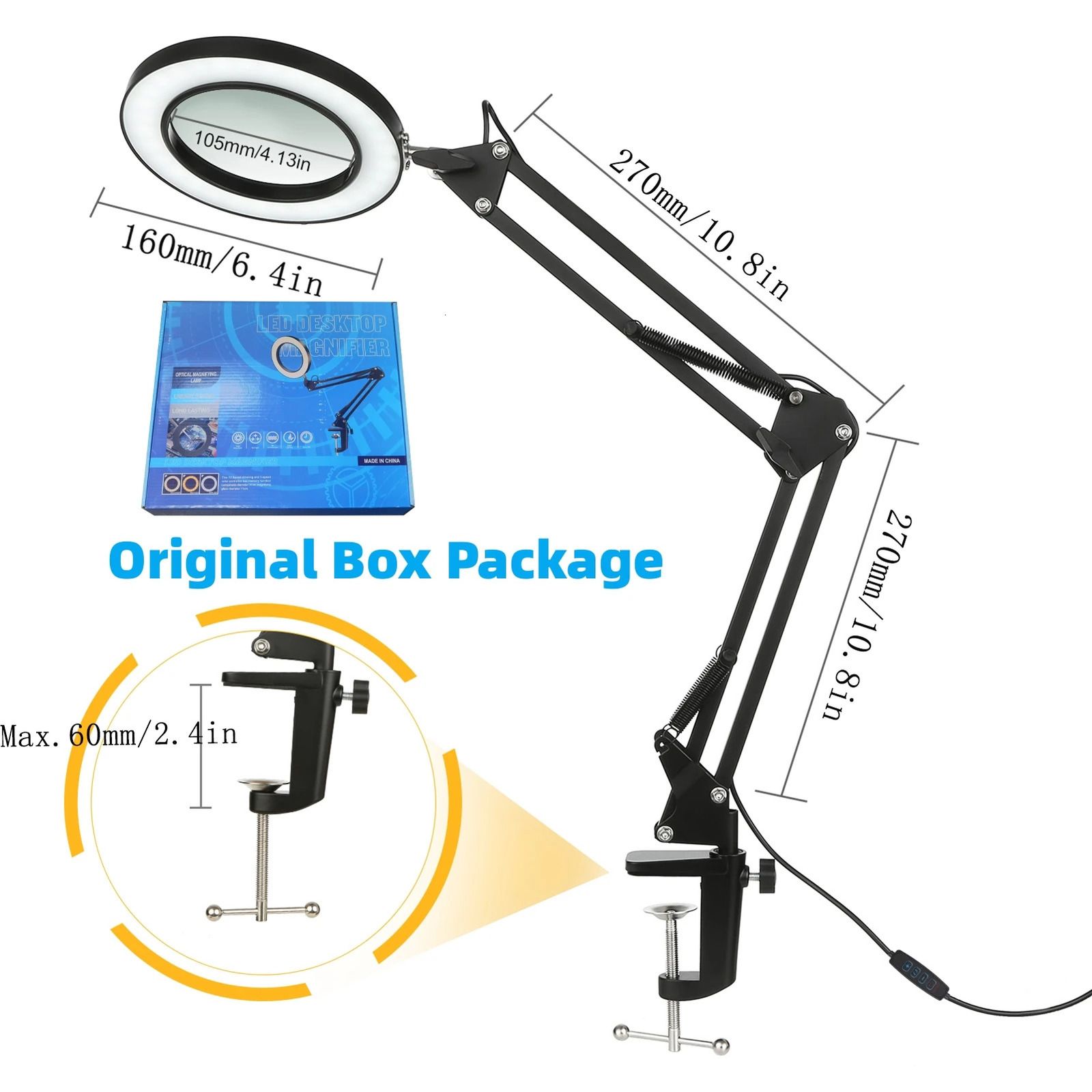 Kort svart box-10x