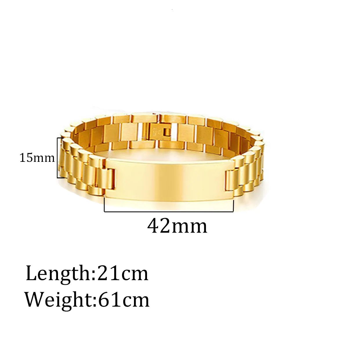 Gold Color15mm21cm-no Engrave