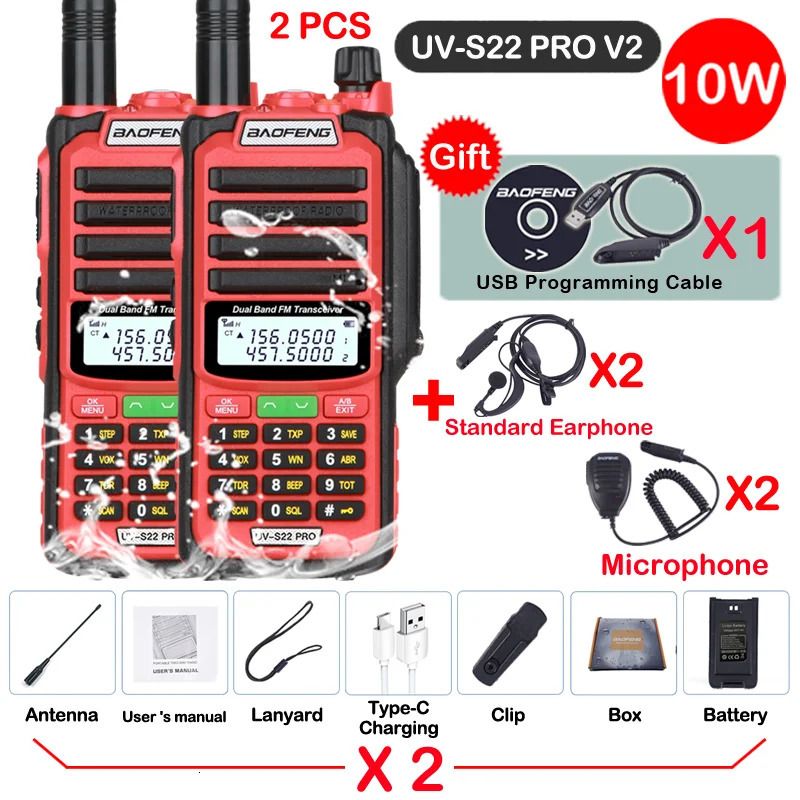 V2 Roter 3-USB-Stecker