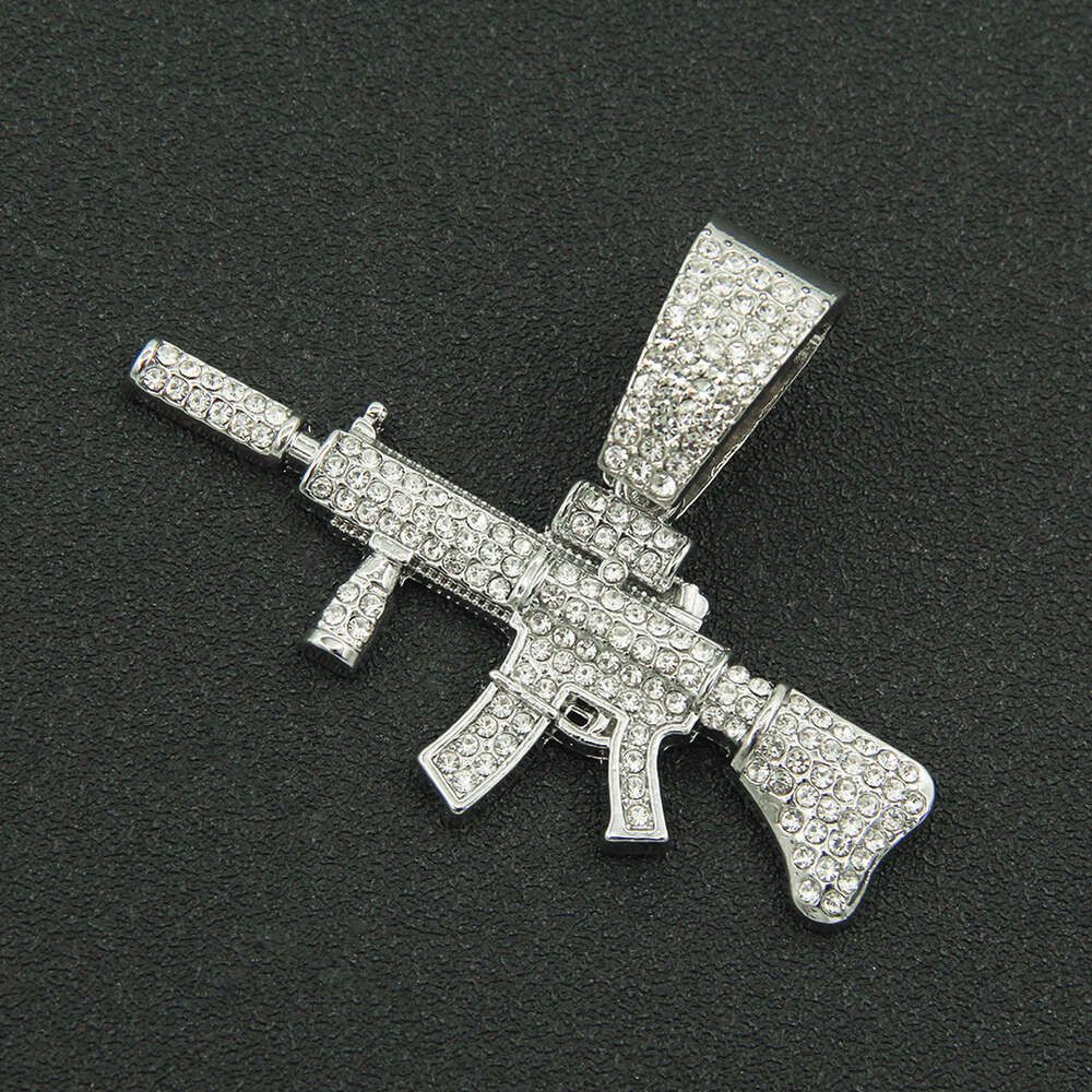 Single Pendant - Silver (pistol)