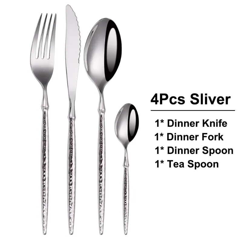 1 SET 4PCS Sliver