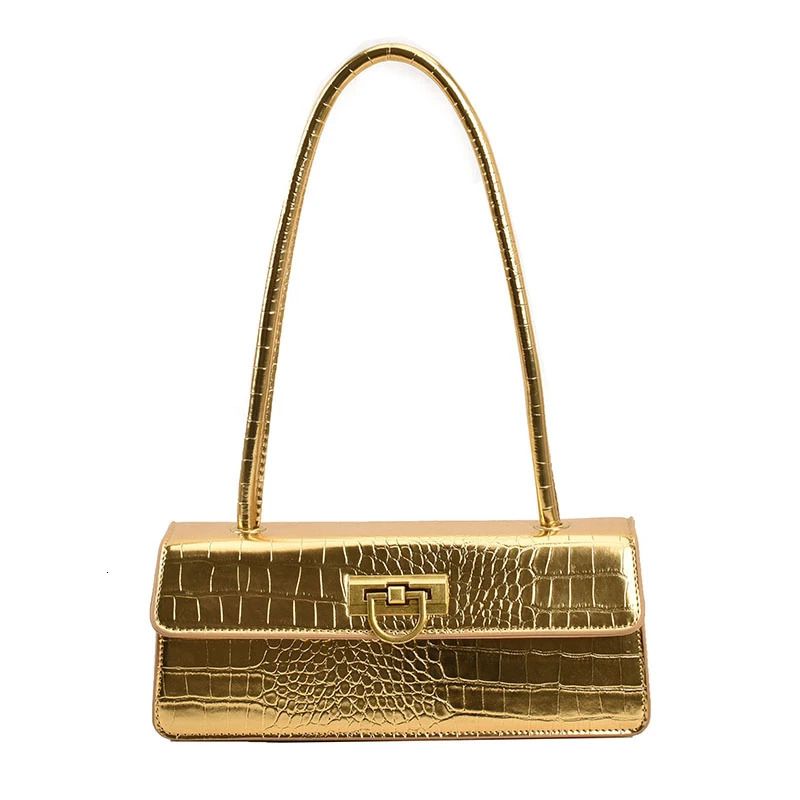 gold handbag