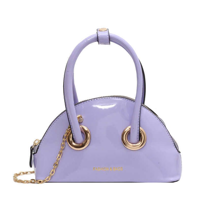 purple shoulder bag