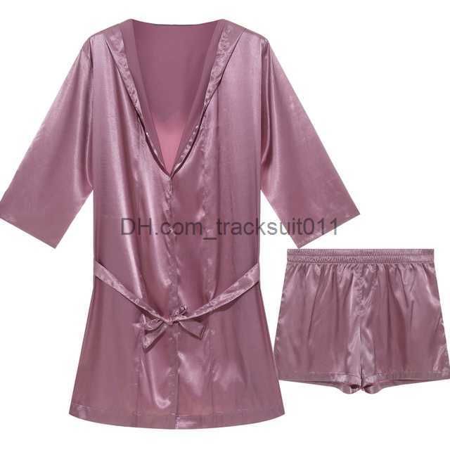 Pink Robe And Short-L