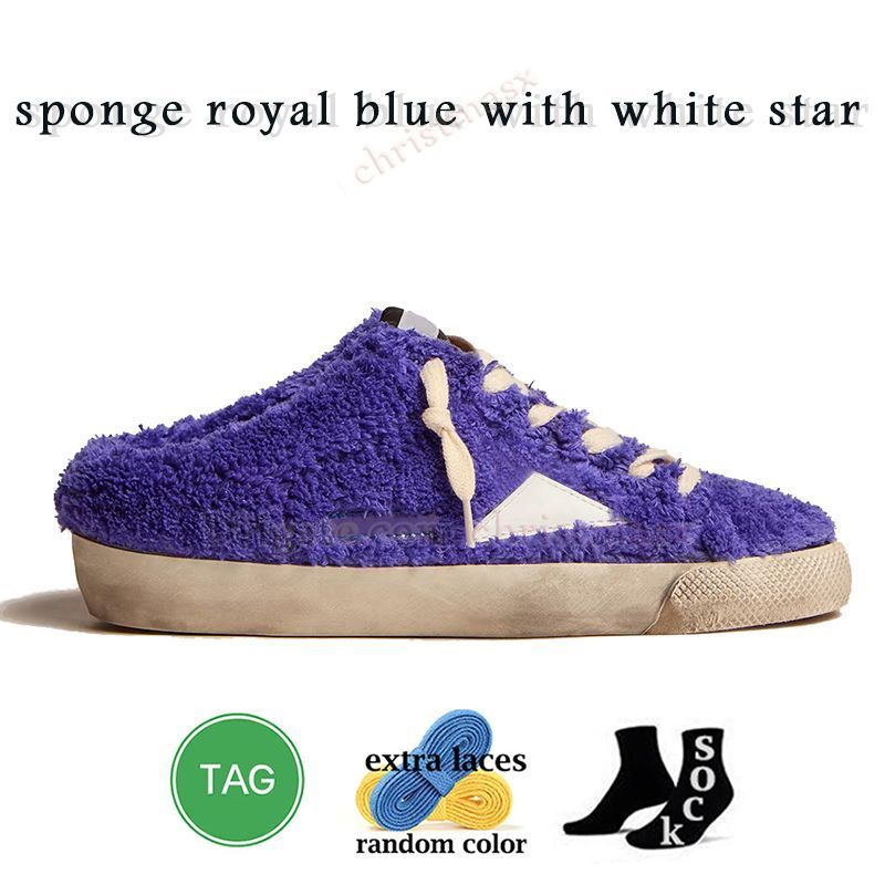 A6 spons koningsblauw met witte ster