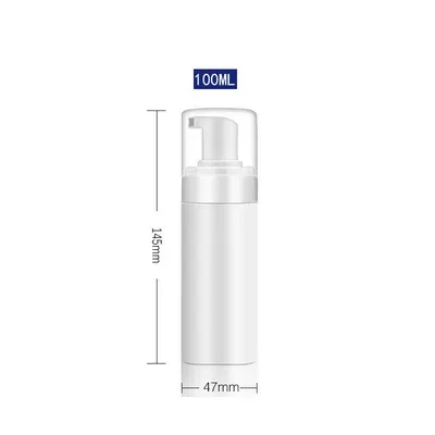 plastic 100ml white bottle