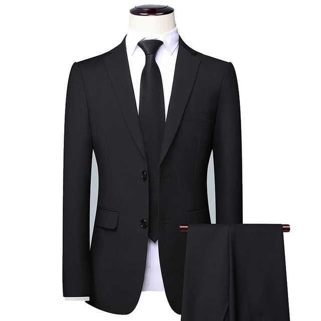 black 2-piece suit