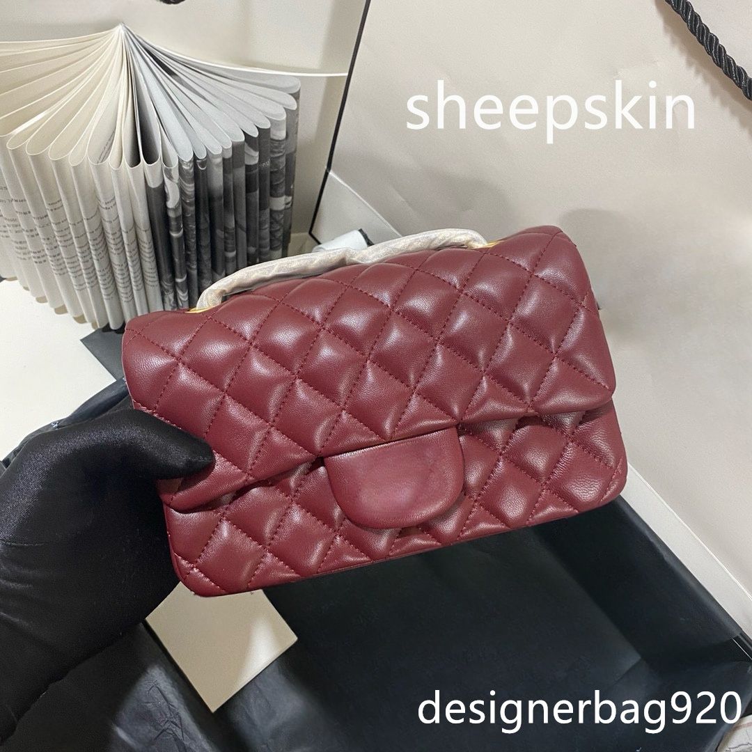 deep red sheepskin