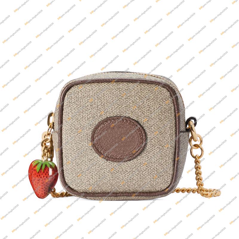 Ladies Designer Luxury Strawberry Chain Wallet Key Pouch Coin Purse Credit  Card Holder Mirror 726252 Business From Seebrandbags, $27.14