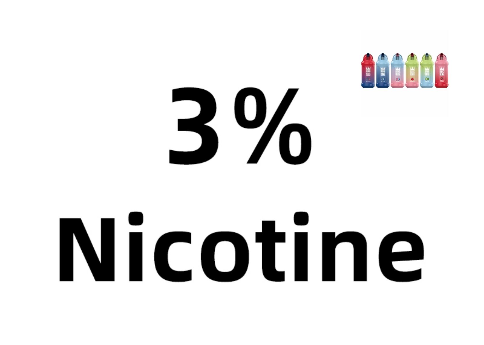 3% de nicotine