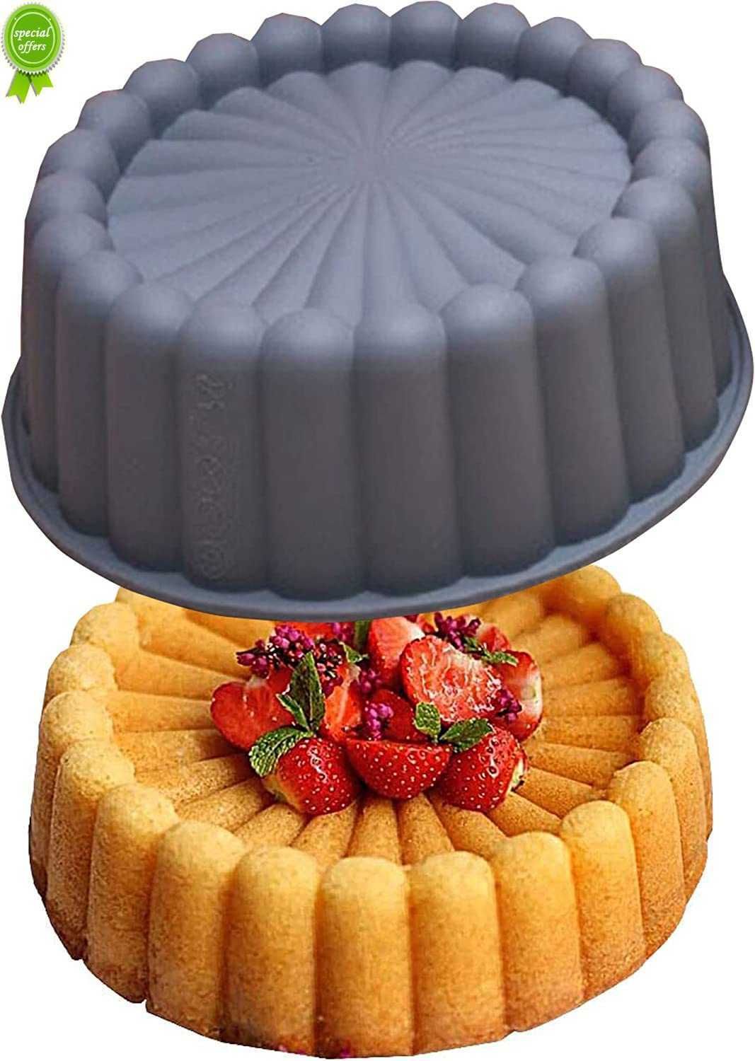 Silicone Nouveau Cake Pan: Nonstick Fluted Mold For Shortcake, Cheesecake,  Brownie, Tart, Pie Reusable & Round From Doorkitch, $5.48