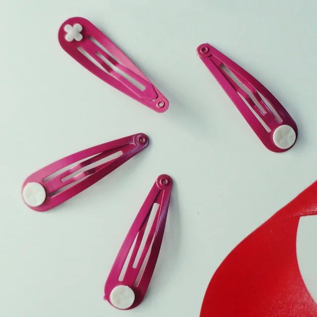 fushia hair clips