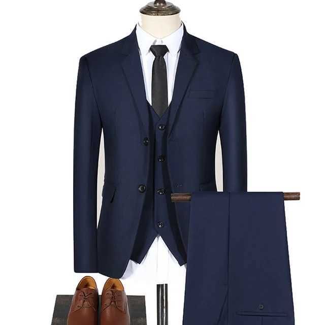 navy 3-piece suit