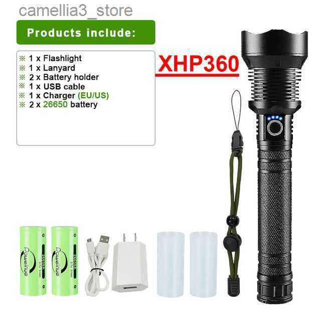 XHP360B51 (2x3500mah) -Black-Lithium Met