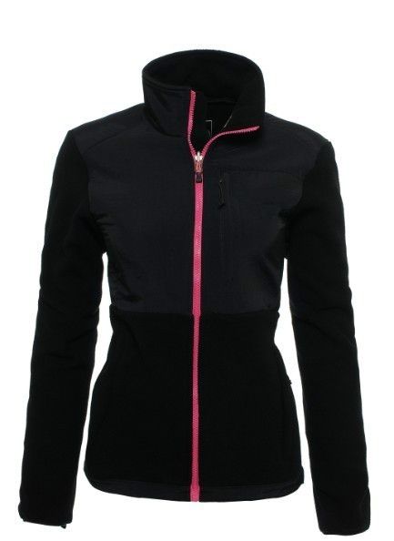 Black/pink zipper