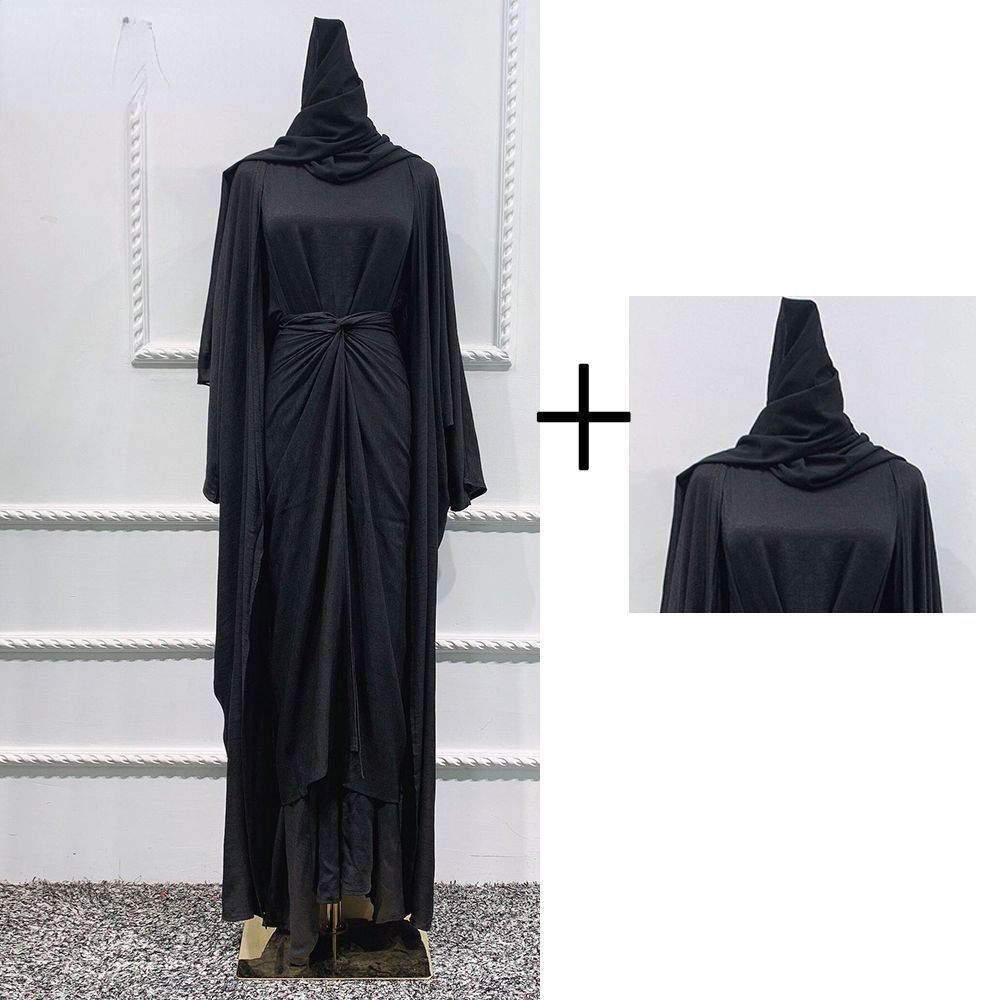 Abaya med halsduk