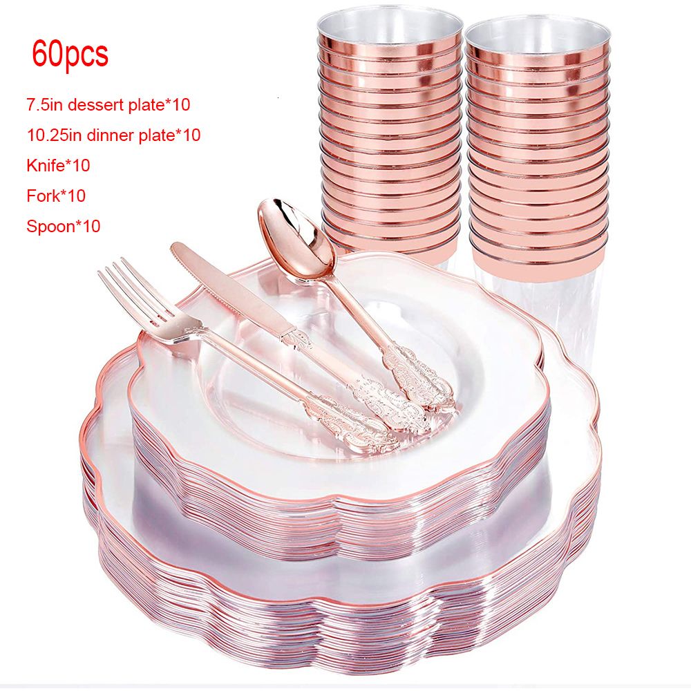 Rose Gold 60pcs