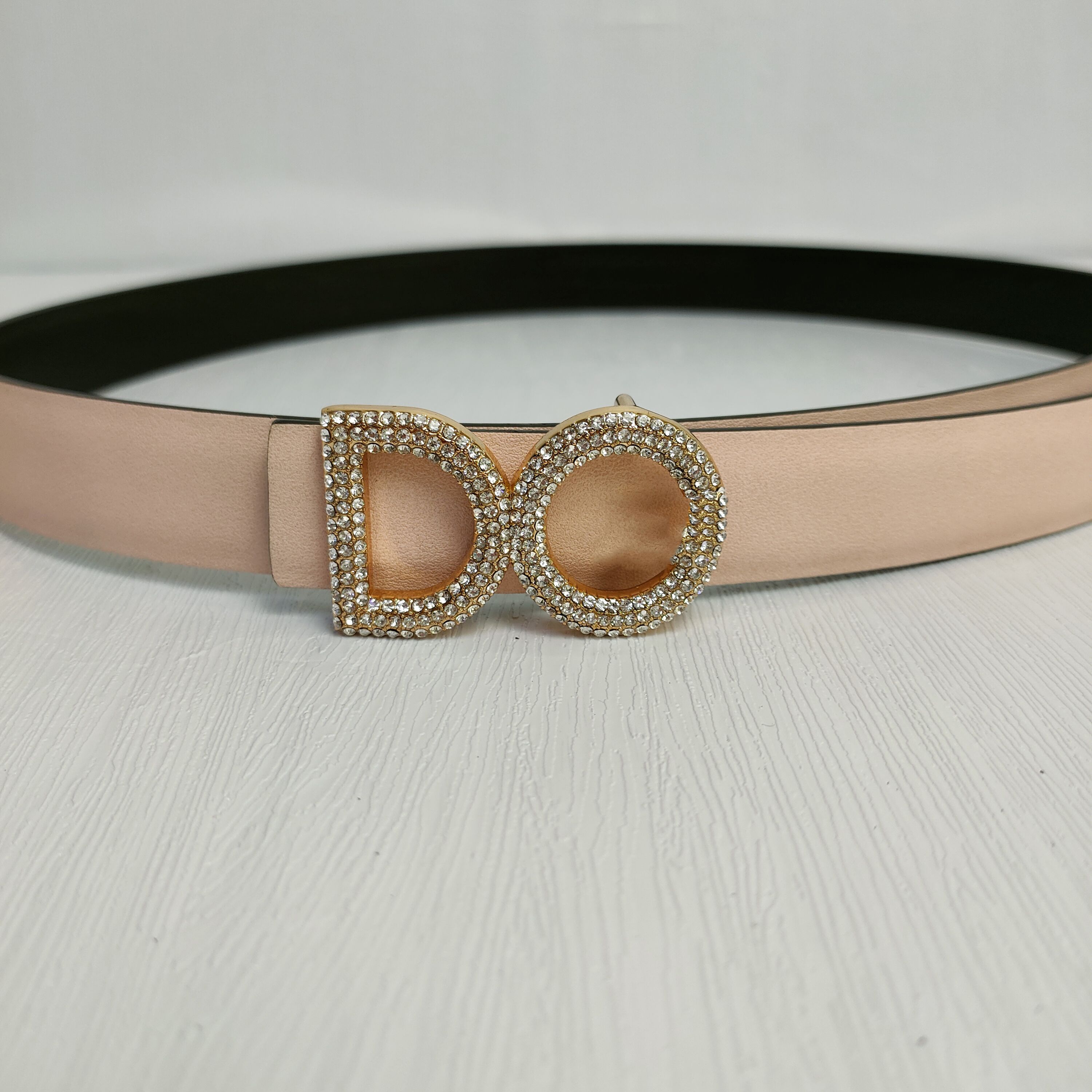 Goud+roze riem