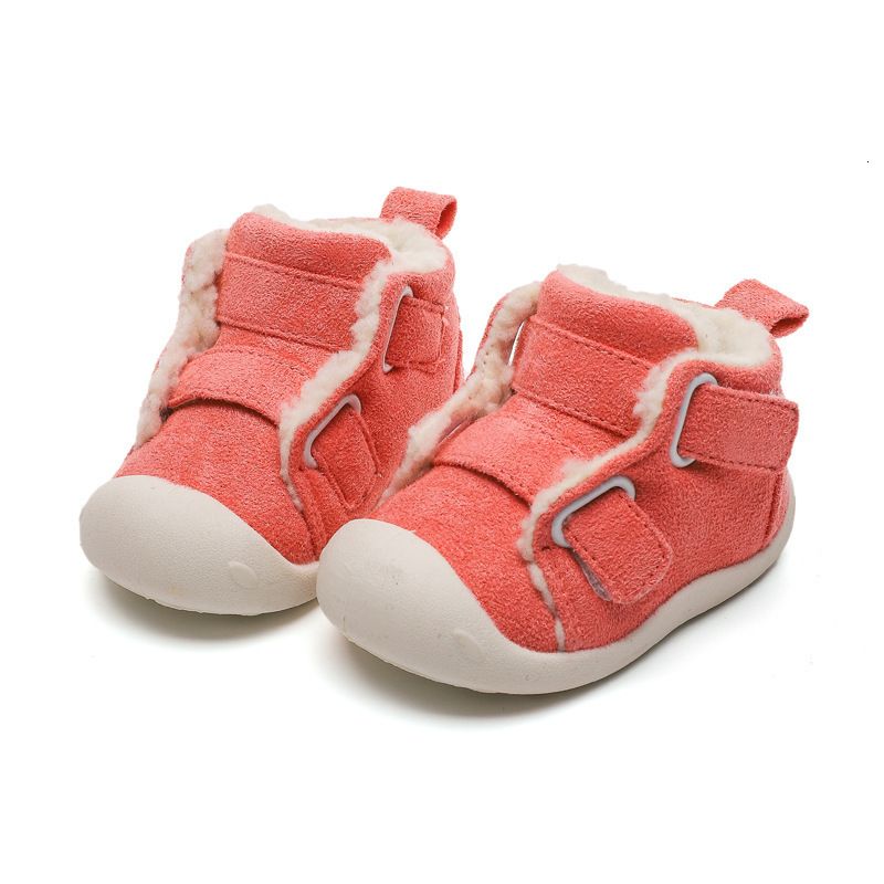 orange baby shoes