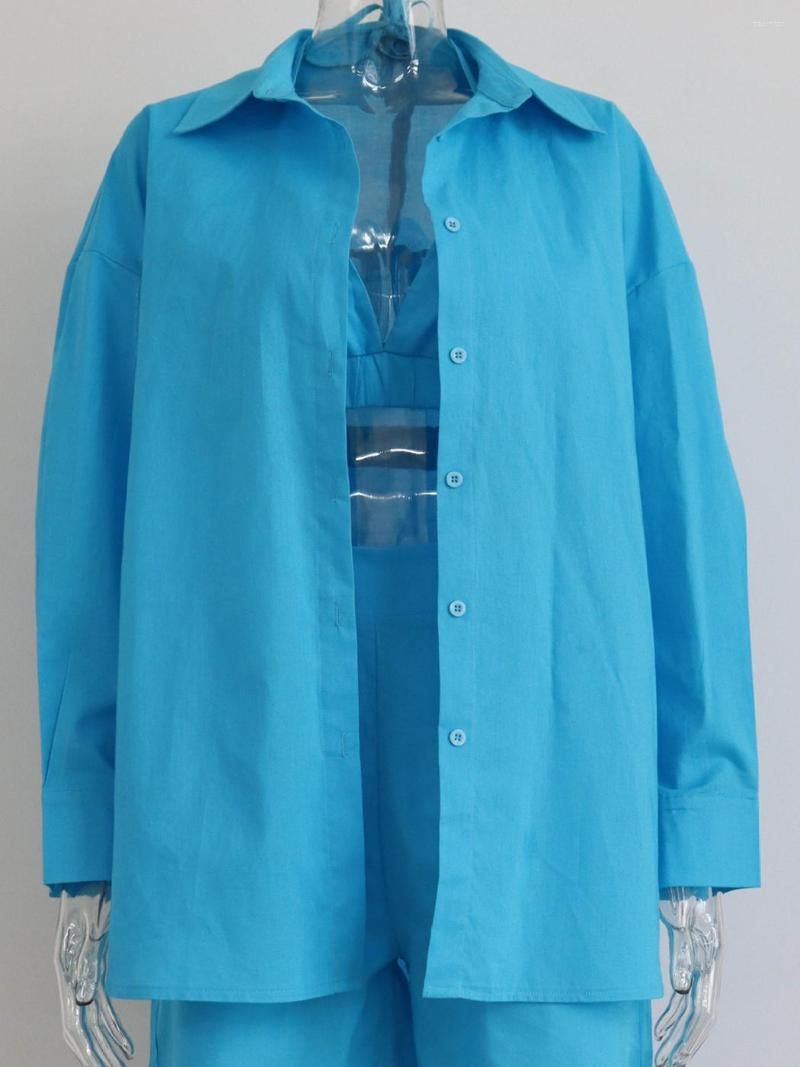 blauwe blouse