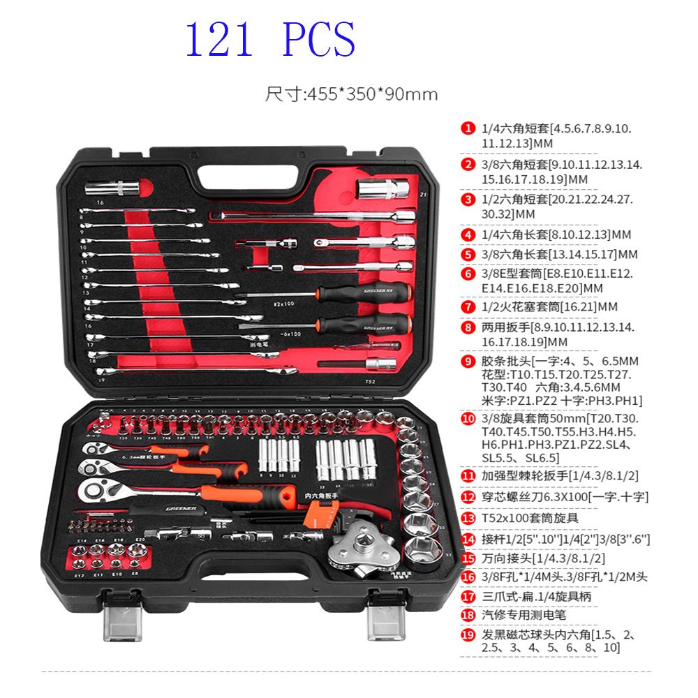 Zestaw 121 sztuk