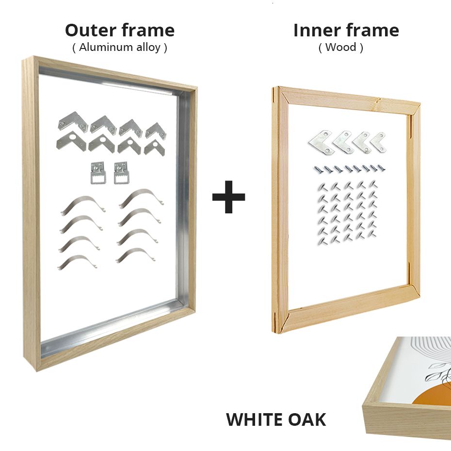 Wit eiken hout-30x30 cm