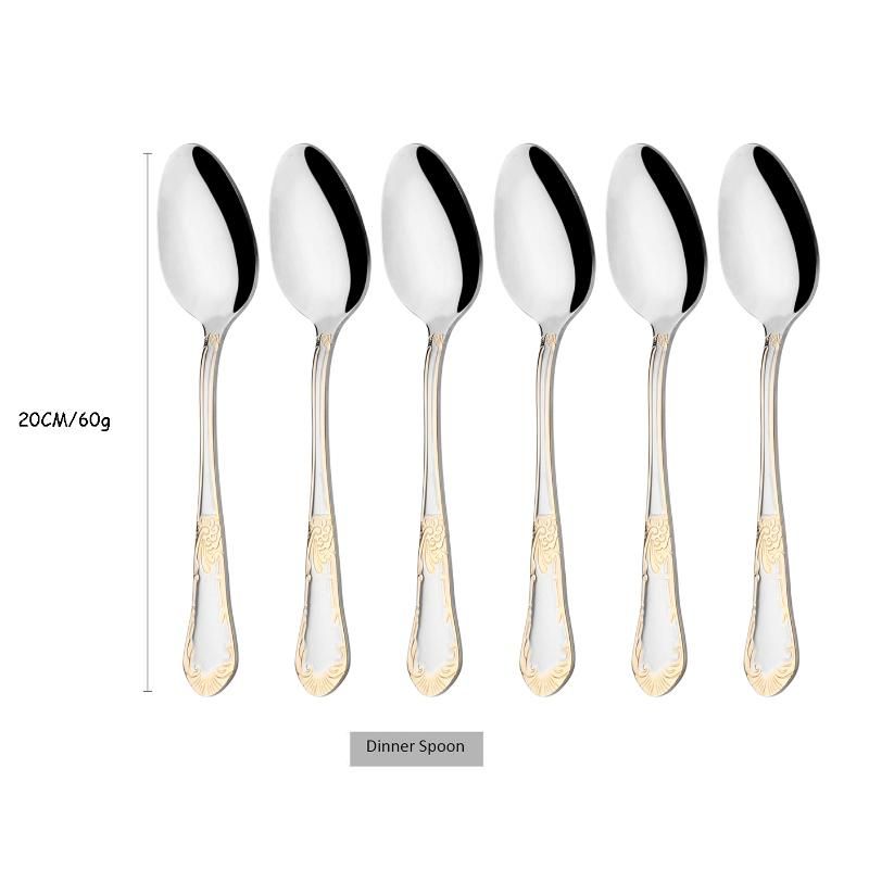 6Pcs Dinner Spoon