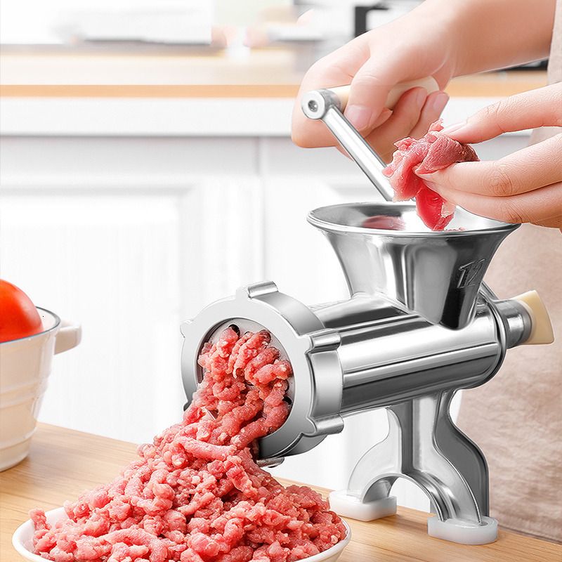 Household Manual Meat Grinder Hand Crank Meat Vegetable Mincer Sausage  Stuffer Grinding Machine Kitchen Tool