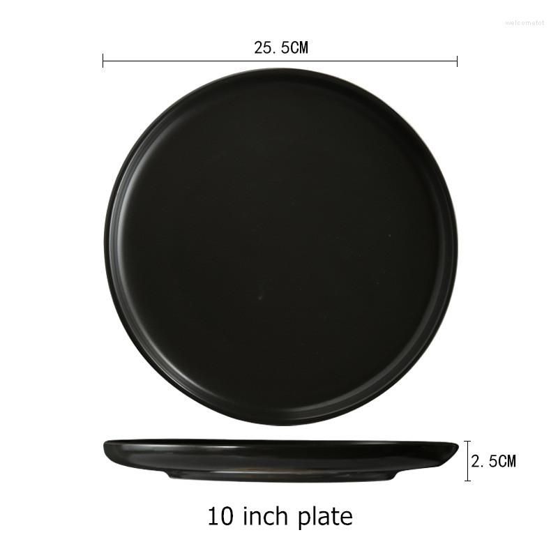 10 inch black plate