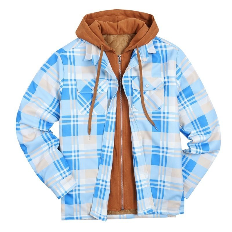 Himmelblauer Plaid