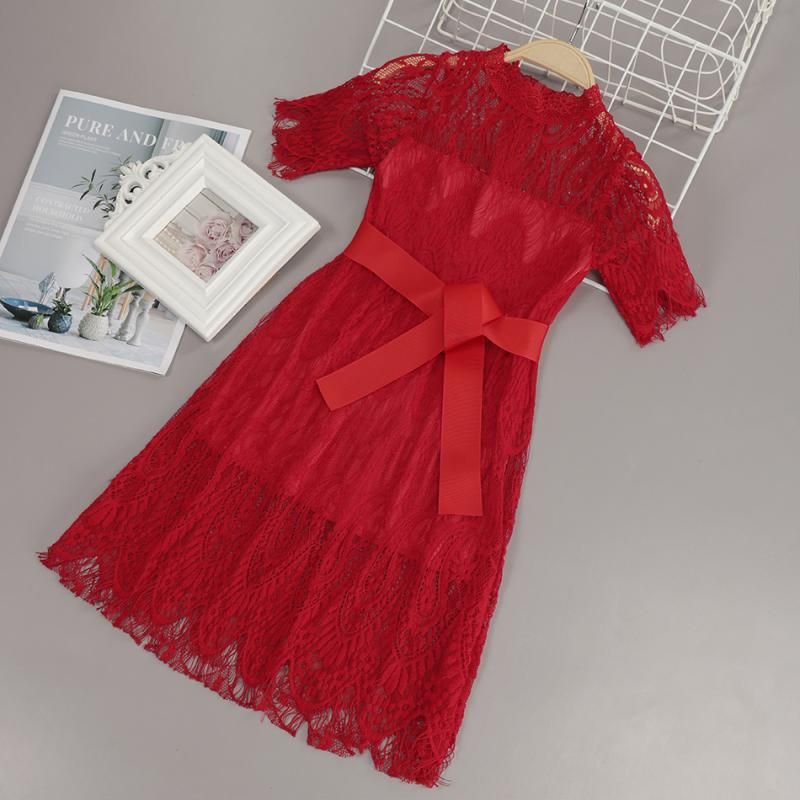 Red Lace Frocks